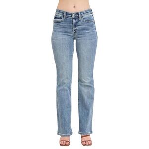 Judy Blue Mid Rise Bootcut Jeans Women’s 20W Blue Denim Style 82337